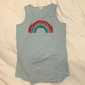 Crewcuts glitter rainbow tank top (Size 12)